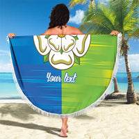 Yorkshire Heritage Personalized Beach Blanket East Yorkshire White Rose - Wonder Print Shop