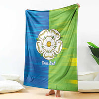 Yorkshire Heritage Personalized Blanket East Yorkshire White Rose - Wonder Print Shop