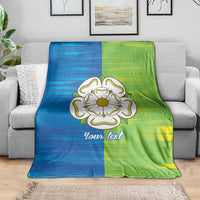 Yorkshire Heritage Personalized Blanket East Yorkshire White Rose - Wonder Print Shop