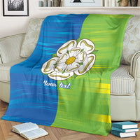Yorkshire Heritage Personalized Blanket East Yorkshire White Rose - Wonder Print Shop