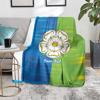 Yorkshire Heritage Personalized Blanket East Yorkshire White Rose - Wonder Print Shop