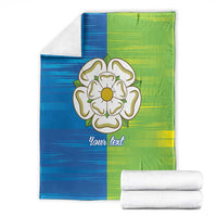 Yorkshire Heritage Personalized Blanket East Yorkshire White Rose - Wonder Print Shop
