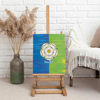 Yorkshire Heritage Personalized Canvas Wall Art East Yorkshire White Rose - Wonder Print Shop