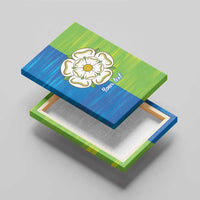 Yorkshire Heritage Personalized Canvas Wall Art East Yorkshire White Rose - Wonder Print Shop
