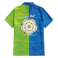 Yorkshire Heritage Personalized Family Matching Long Sleeve Bodycon Dress and Hawaiian Shirt East Yorkshire White Rose - Wonder Print Shop