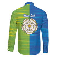 Yorkshire Heritage Personalized Family Matching Long Sleeve Bodycon Dress and Hawaiian Shirt East Yorkshire White Rose - Wonder Print Shop