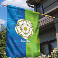 Yorkshire Heritage Personalized Garden Flag East Yorkshire White Rose - Wonder Print Shop