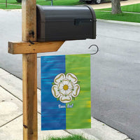 Yorkshire Heritage Personalized Garden Flag East Yorkshire White Rose - Wonder Print Shop