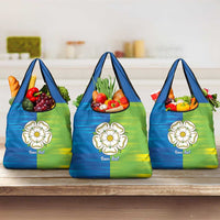 Yorkshire Heritage Personalized Grocery Bag East Yorkshire White Rose - Wonder Print Shop