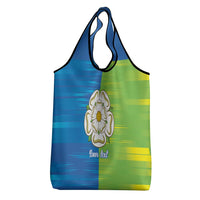Yorkshire Heritage Personalized Grocery Bag East Yorkshire White Rose - Wonder Print Shop