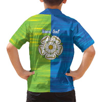 Yorkshire Heritage Personalized Hawaiian Shirt East Yorkshire White Rose - Wonder Print Shop