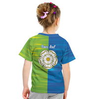 Yorkshire Heritage Personalized Kid T Shirt East Yorkshire White Rose - Wonder Print Shop