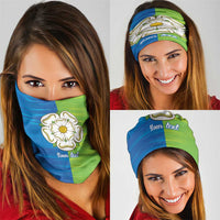 Yorkshire Heritage Personalized Neck Gaiter East Yorkshire White Rose - Wonder Print Shop