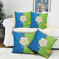 Yorkshire Heritage Personalized Pillow Cover East Yorkshire White Rose - Wonder Print Shop