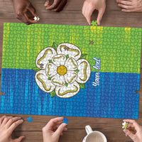 Yorkshire Heritage Personalized Puzzle East Yorkshire White Rose - Wonder Print Shop