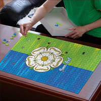 Yorkshire Heritage Personalized Puzzle East Yorkshire White Rose - Wonder Print Shop