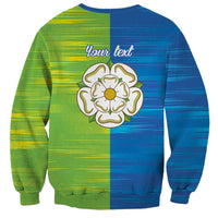 Yorkshire Heritage Personalized Sweatshirt East Yorkshire White Rose - Wonder Print Shop