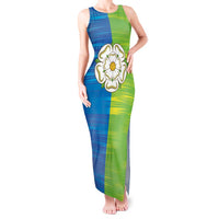 Yorkshire Heritage Personalized Tank Maxi Dress East Yorkshire White Rose - Wonder Print Shop