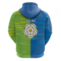 Yorkshire Heritage Personalized Zip Hoodie East Yorkshire White Rose - Wonder Print Shop