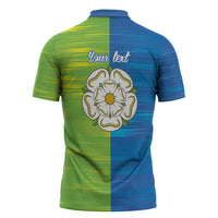 Yorkshire Heritage Personalized Zipper Polo Shirt East Yorkshire White Rose - Wonder Print Shop