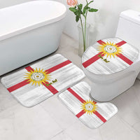 Yorkshire Heritage Personalized Bathroom Set West Yorkshire White Rose - Wonder Print Shop