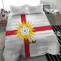 Yorkshire Heritage Personalized Bedding Set West Yorkshire White Rose - Wonder Print Shop