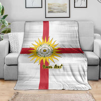 Yorkshire Heritage Personalized Blanket West Yorkshire White Rose - Wonder Print Shop