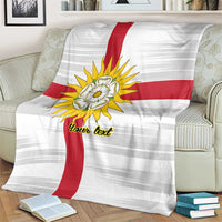 Yorkshire Heritage Personalized Blanket West Yorkshire White Rose - Wonder Print Shop