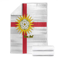 Yorkshire Heritage Personalized Blanket West Yorkshire White Rose - Wonder Print Shop
