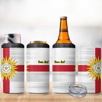Yorkshire Heritage Personalized 4 in 1 Can Cooler Tumbler West Yorkshire White Rose - Wonder Print Shop