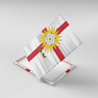 Yorkshire Heritage Personalized Canvas Wall Art West Yorkshire White Rose - Wonder Print Shop