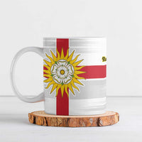 Yorkshire Heritage Personalized Ceramic Mug West Yorkshire White Rose - Wonder Print Shop