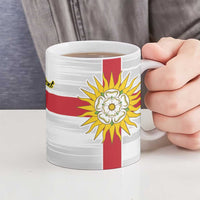 Yorkshire Heritage Personalized Ceramic Mug West Yorkshire White Rose - Wonder Print Shop