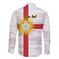 Yorkshire Heritage Personalized Family Matching Long Sleeve Bodycon Dress and Hawaiian Shirt West Yorkshire White Rose - Wonder Print Shop