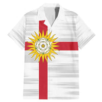 Yorkshire Heritage Personalized Family Matching Mermaid Dress and Hawaiian Shirt West Yorkshire White Rose - Wonder Print Shop