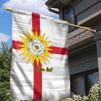 Yorkshire Heritage Personalized Garden Flag West Yorkshire White Rose - Wonder Print Shop