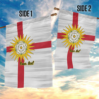Yorkshire Heritage Personalized Garden Flag West Yorkshire White Rose - Wonder Print Shop