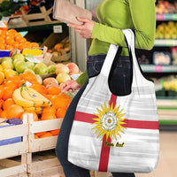 Yorkshire Heritage Personalized Grocery Bag West Yorkshire White Rose - Wonder Print Shop