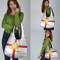 Yorkshire Heritage Personalized Grocery Bag West Yorkshire White Rose - Wonder Print Shop