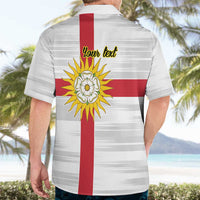 Yorkshire Heritage Personalized Hawaiian Shirt West Yorkshire White Rose - Wonder Print Shop