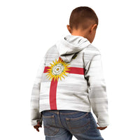 Yorkshire Heritage Personalized Kid Hoodie West Yorkshire White Rose - Wonder Print Shop