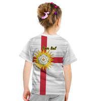 Yorkshire Heritage Personalized Kid T Shirt West Yorkshire White Rose - Wonder Print Shop