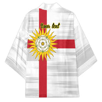 Yorkshire Heritage Personalized Kimono West Yorkshire White Rose - Wonder Print Shop