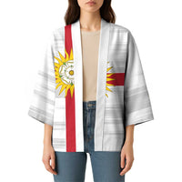 Yorkshire Heritage Personalized Kimono West Yorkshire White Rose - Wonder Print Shop