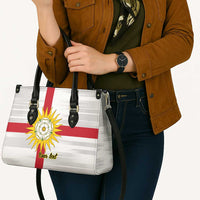 Yorkshire Heritage Personalized Leather Bag West Yorkshire White Rose - Wonder Print Shop