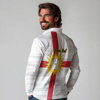 Yorkshire Heritage Personalized Long Sleeve Polo Shirt West Yorkshire White Rose - Wonder Print Shop
