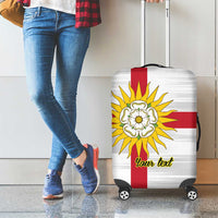 Yorkshire Heritage Personalized Luggage Cover West Yorkshire White Rose - Wonder Print Shop