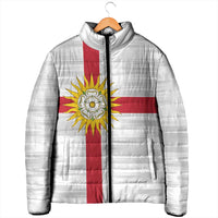 Yorkshire Heritage Personalized Padded Jacket West Yorkshire White Rose - Wonder Print Shop