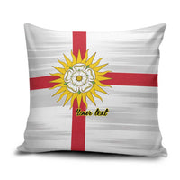 Yorkshire Heritage Personalized Pillow Cover West Yorkshire White Rose - Wonder Print Shop