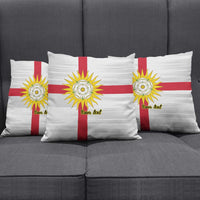 Yorkshire Heritage Personalized Pillow Cover West Yorkshire White Rose - Wonder Print Shop